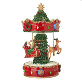 Santa sleigh musical merry go round